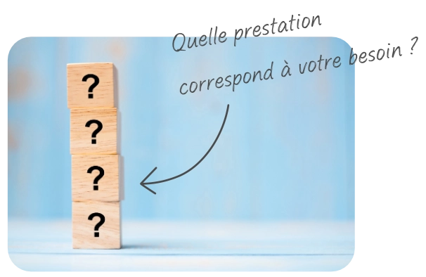 empilement de cubes illustrant quelle prestation idoine process pour quel besoin