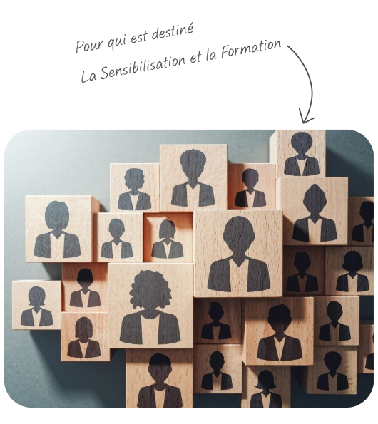 cubes de multiples personnes démontrant que la Sensibilisation et la Formation Qualité sont adaptées à tous les secteurs