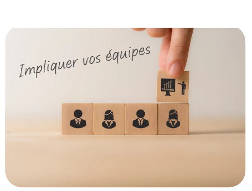 visuel illustration l'implication des équipes à la qualité